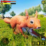 Wild Squirrel Family Sim 3D icône
