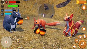 Wild Squirrel Family Sim 3D capture d'écran 1