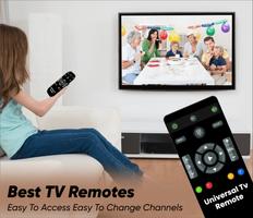 Smart TV com controle remoto u Cartaz