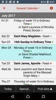 Catholic Calendar: Universalis Affiche