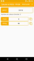 Calculer le PGCD - PPCM capture d'écran 1