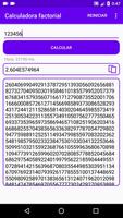 Calculadora factorial captura de pantalla 2