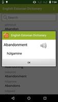 English to Estonian Dictionary capture d'écran 3