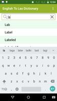 English to Lao Dictionary الملصق
