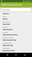 English to Latvian Dictionary پوسٹر