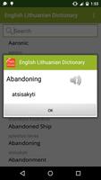 English Lithuanian Dictionary ภาพหน้าจอ 1