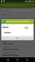 English Mongolian Dictionary capture d'écran 1