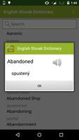 English to Slovak Dictionary Ekran Görüntüsü 1