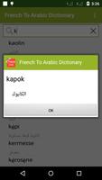 French To Arabic Dictionary capture d'écran 2