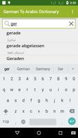 German To Arabic Dictionary syot layar 1