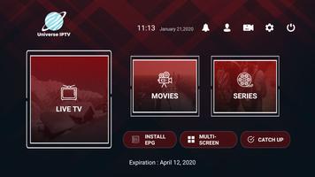 Universe IPTV تصوير الشاشة 3