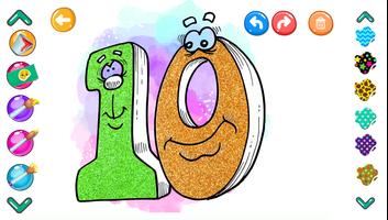 Glitter Number Coloring and Drawing Book تصوير الشاشة 3