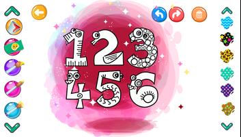 Glitter Number Coloring and Drawing Book تصوير الشاشة 2