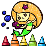 Glitter Fish Coloring Book