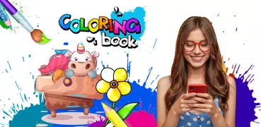 Glitter Unicorn Coloring Book