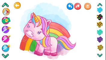 Glitter Unicorn Coloring Book تصوير الشاشة 1