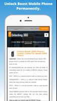 Unlock BOOST Mobile Phone screenshot 1
