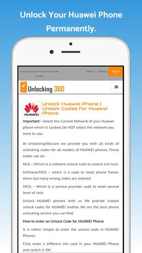 Unlock Huawei Phone Unlocking360 Com Pour Android Telechargez L Apk