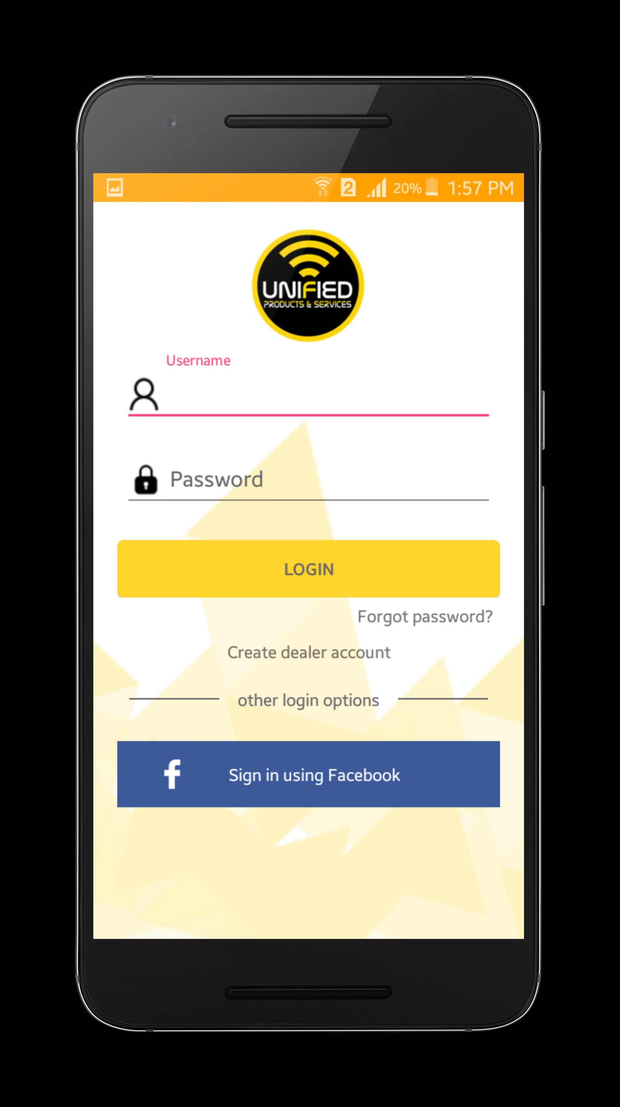 unified products and services app
