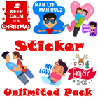 WAStickerApps Unlimited Stickers Pack for WhatsApp ikon