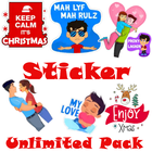 WAStickerApps Unlimited Stickers Pack for WhatsApp أيقونة