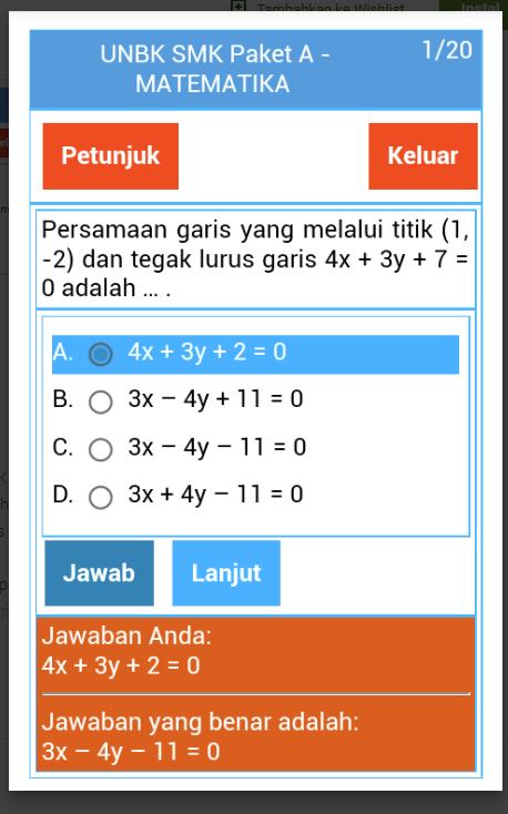 Kunci Jawaban Unbk Untuk Smu Ma Smk 2019 Offline For Android