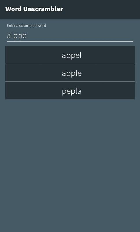 Word Unscrambler poster Word Unscrambler screenshot 1 ...