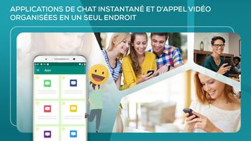 Mobile Messenger: chat caché, message, appel vidéo Affiche