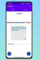 Life Time Map Plakat