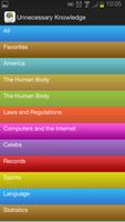 Unnecessary knowledge تصوير الشاشة 1