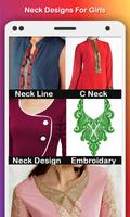 Neck Designs for girl & editor الملصق