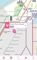 Boston Rail Map 포스터