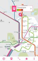 Kuala Lumpur Rail Map پوسٹر