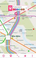 Vienna Rail Map Affiche