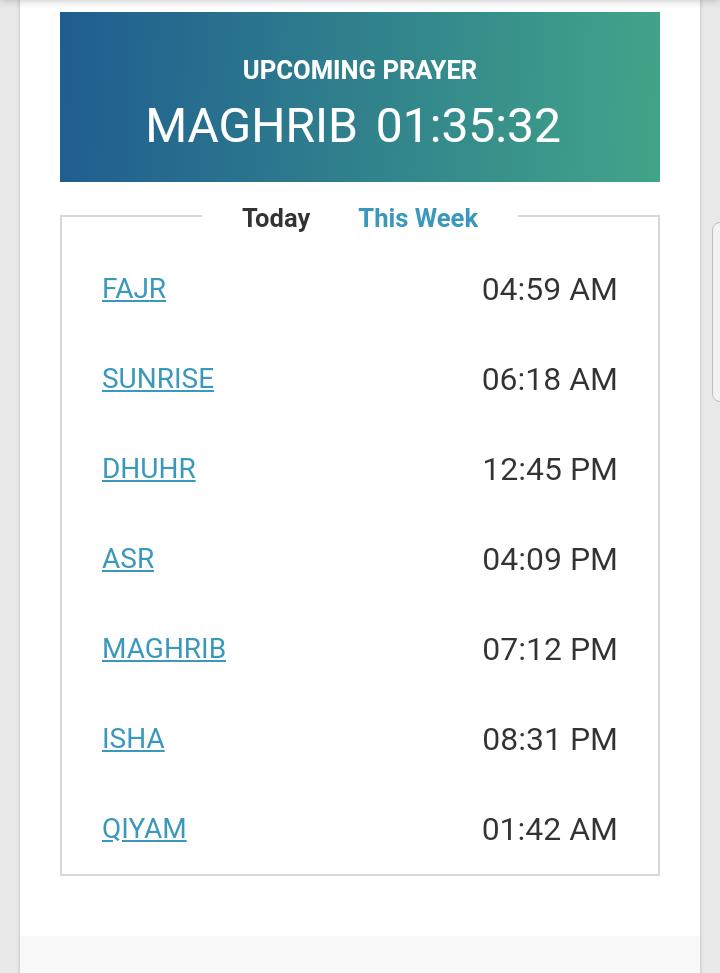 Timetable ramadan 2022 malaysia Ramadan Time