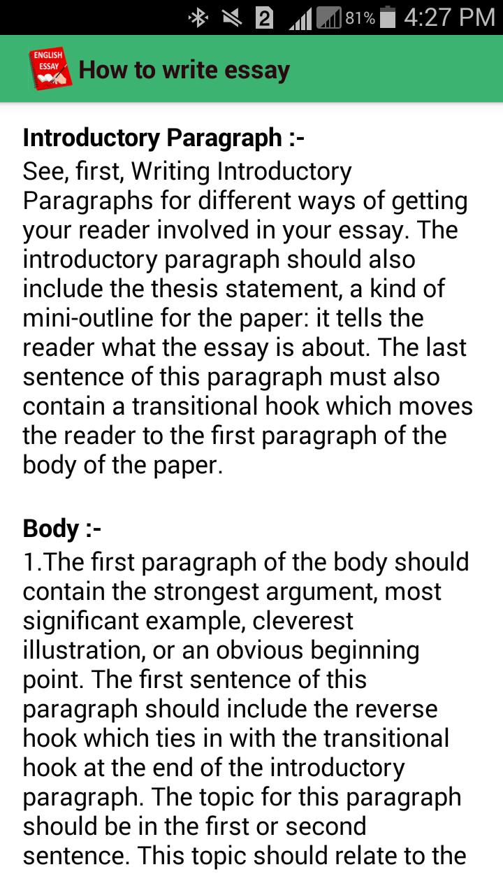 Sample Essays For High School Example Of An English Essay also Science And Technology Essays English Essays For Android Apk Download Reflective Essay Sample Paper