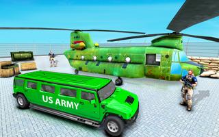 US Army Limo Transporter Truck Simulator capture d'écran 2