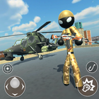 US Army Stickman Counter Rope Hero 3D आइकन
