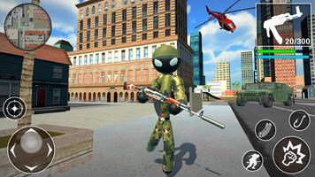 US Army Stickman Counter Rope Hero 3D स्क्रीनशॉट 1