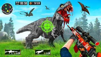 Wild Dinosaur Hunting Gun Game الملصق