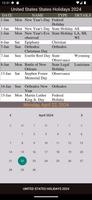 US Federal Holidays 2024 screenshot 2