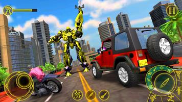 US Police Transform Robot War Monster Truck Games Affiche