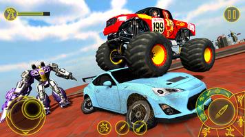 US Police Transform Robot War Monster Truck Games تصوير الشاشة 1