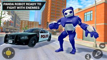 Police Robot Transformation: Panda Robot Game Poster