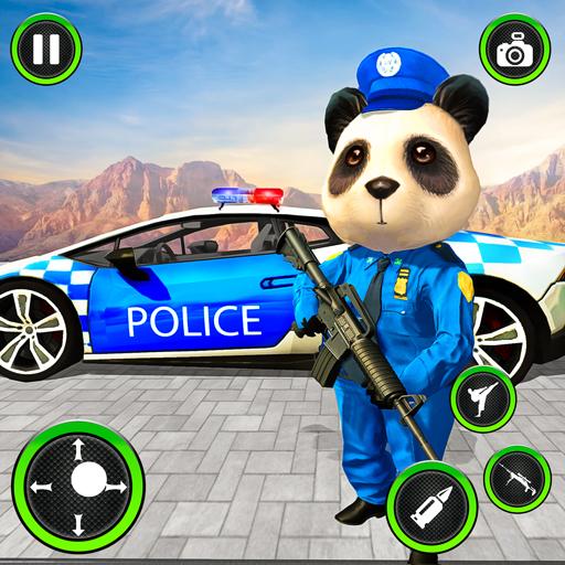 US Police Panda Rope Hero:Police Attack Game