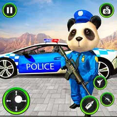 Скачать US Police Panda Rope Hero:Police Attack Game APK