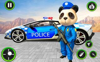 US Police Panda Rope Hero:Police Attack Game Affiche