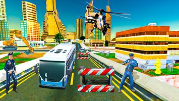 US Police Bus coach Simulator poster