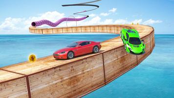 Crazy Car Stunt Driving Games Affiche