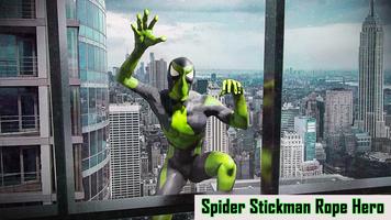 Spider Stickman Rope Hero - Gangster Crime City syot layar 1